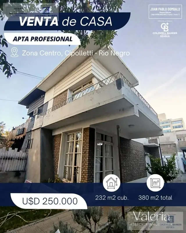 Casa en venta en el centro de cipolletti