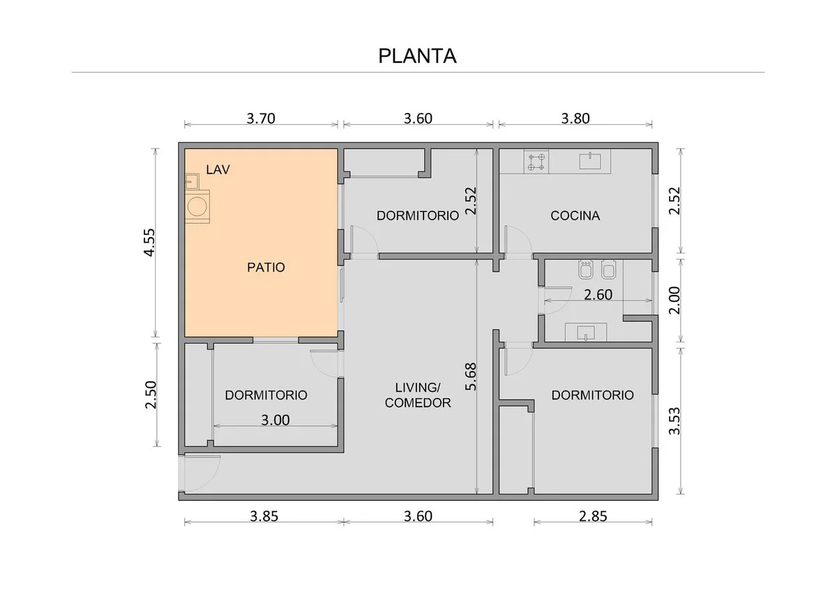 VENTA PH 4 AMBIENTES EN MONTE CASTRO CON PATIO foto 2