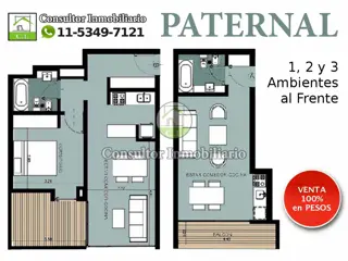 Luminosos Departamentos en Pozo de 2 y 3 Ambientes y Tipo Loft en Paternal foto 1