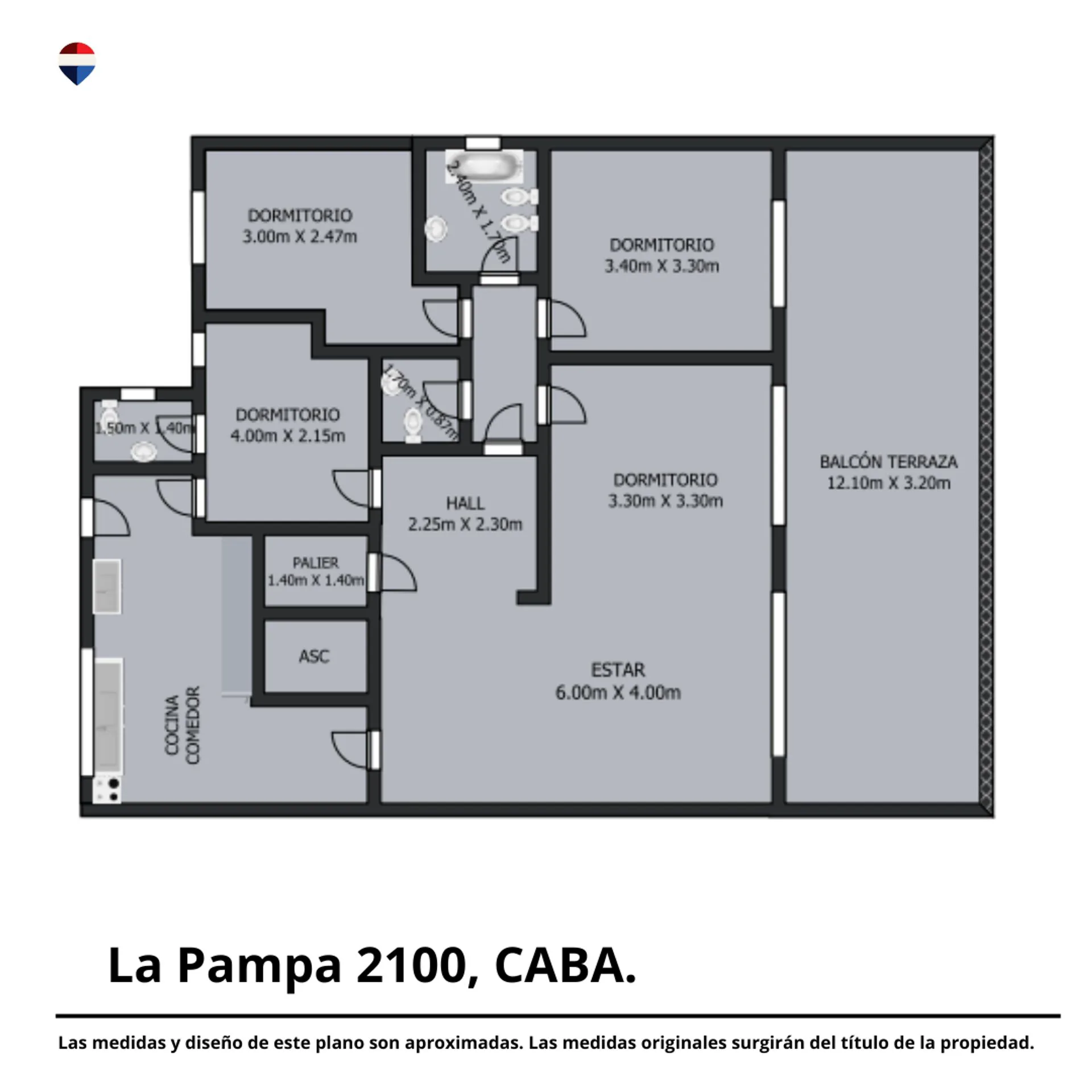 Venta departamento 4 amb en Belgrano C con cochera foto 2