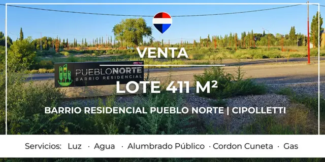 VENTA LOTE B° RESID. PUEBLO NORTE -  CIPOLLETTI