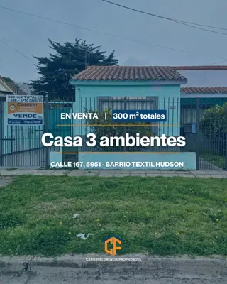 VENTA DE CASA 3 AMBIENTES CON AMPLIO PATIO Y LAVADERO foto 1