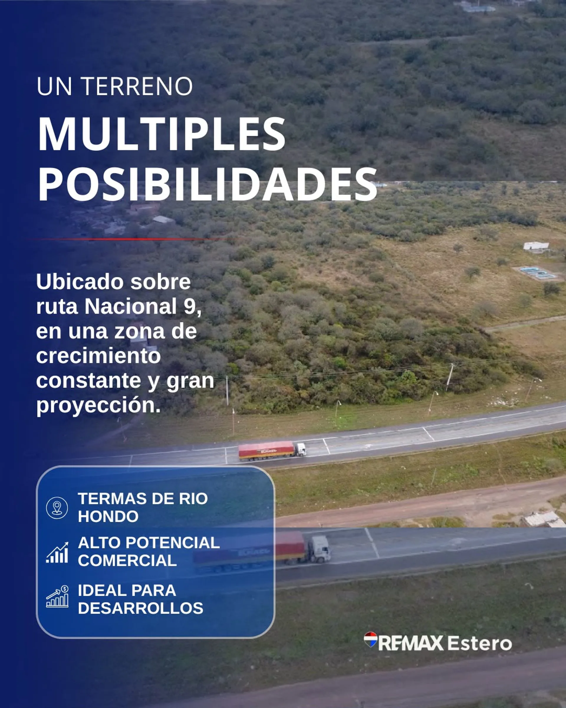 VENTA - 2,7 HECTÁREA RN9 TERMAS DE RÍO HONDO