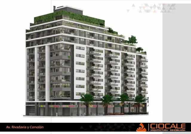 3 AMBIENTES CON COCHERA , BALCON A LA PLAZA , DOS BAÑOS COMPLETOS , DOS HABITACIONES , COCINA , LAVADERO