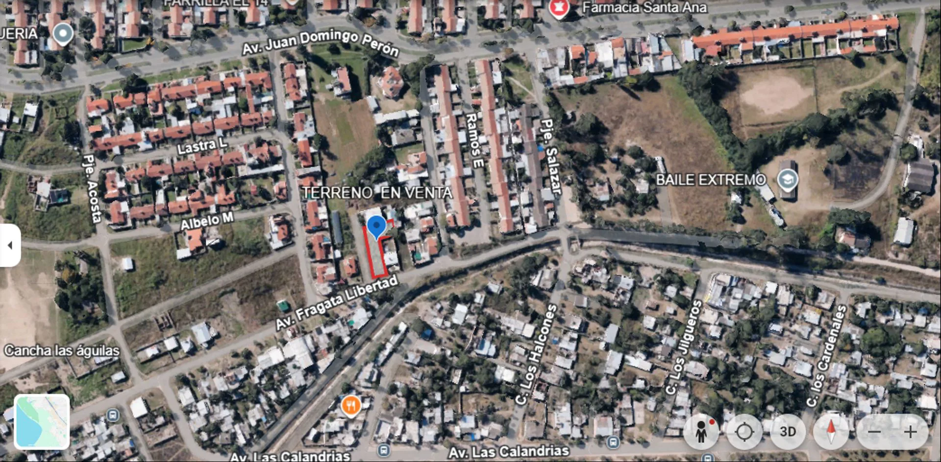 Venta terreno Barrio Santa Ana frente en avenida foto 3
