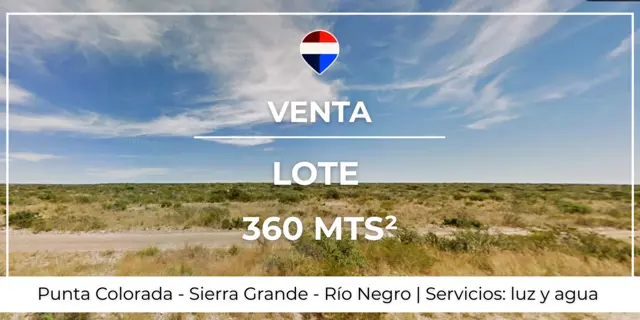VENTA LOTE COSTA DORADA - SIERRA GRANDE