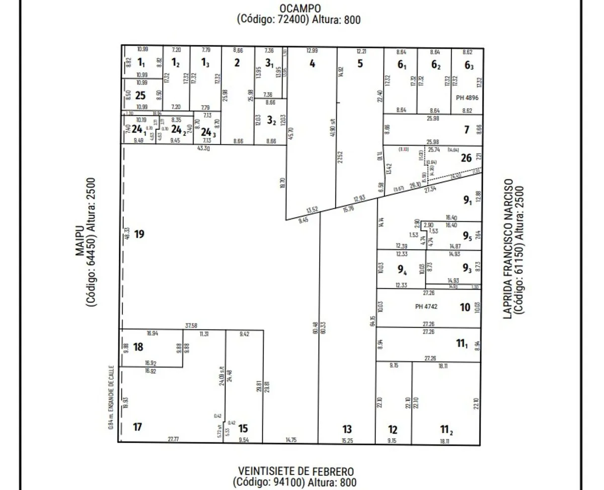 VENTA TERRENO SOBRE 27 DE FEBRERO APTO PB+13 foto 3