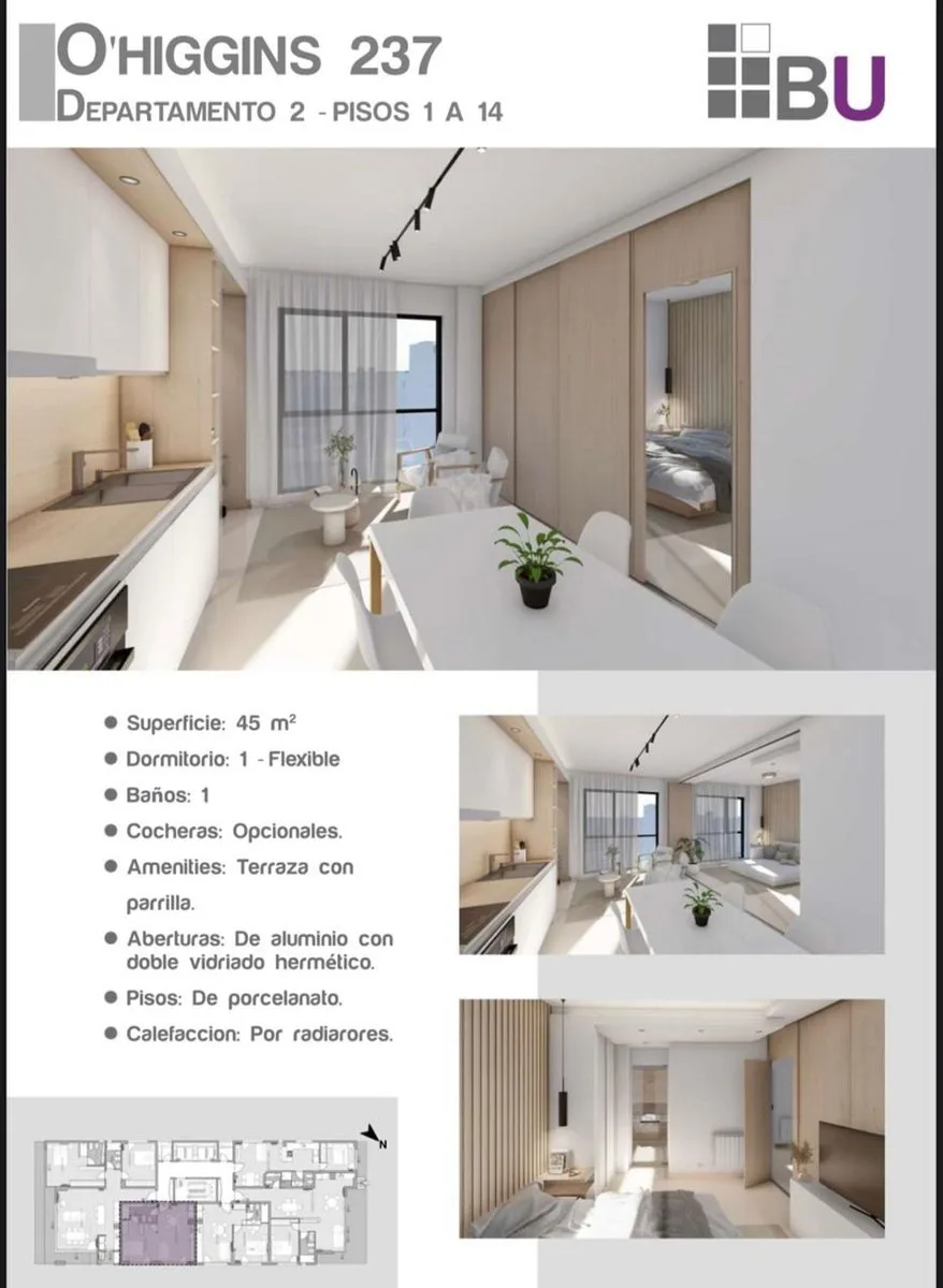VENTA CON FINANCIACION OHIGGINS 237, 1 DORMITORIO foto 2