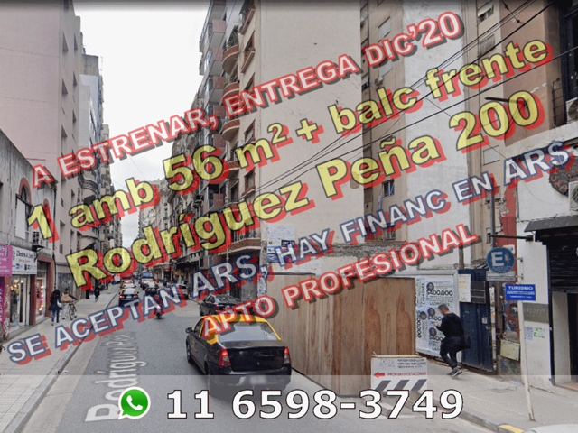 A ESTRENAR - Departamento en Venta en Congreso (San Nicolás) 1 ambiente 56 m2 + balcón al frente, con amenities (hay financiación en AR$) - Rodríguez