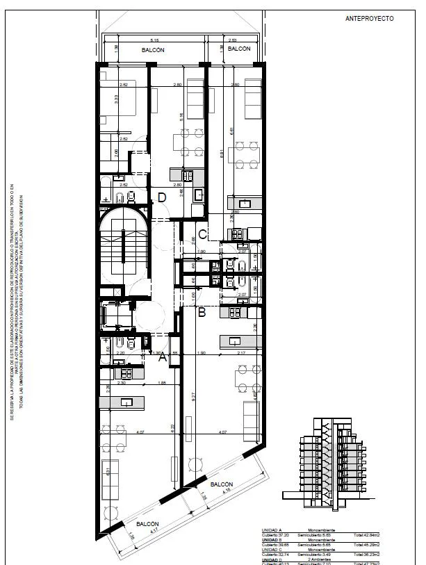Monoambiente a estrenar (en pozo) - Av. Ricardo Balbín 3126 7°B, Coghlan foto 2