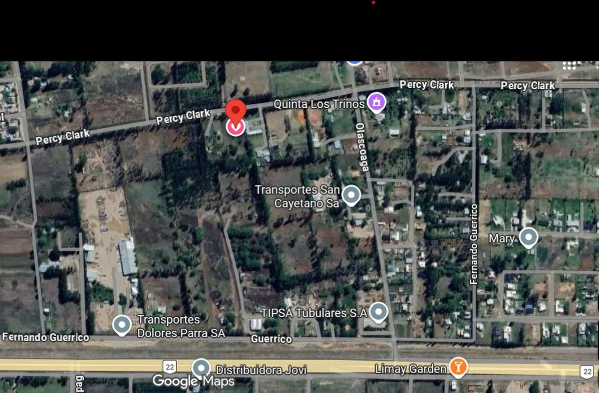 Venta de 1/2 hectarea a 100 metros de la ruta 22
