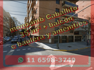Departamento en Venta en Caballito 1 ambiente 35 m2 + balcón, c baulera y amenities - Miró 500 foto 1