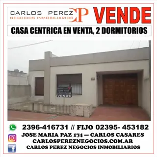 CASA CÉNTRICA EN VENTA 2 DORMITORIOS foto 1