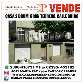 CASA EN VENTA. 2 DORMITORIOS. TERRENO 20X30. foto 1