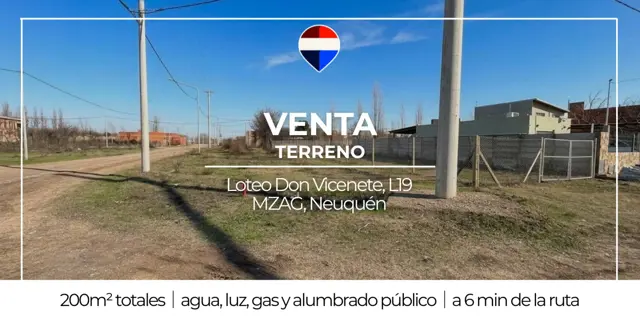 VENTA TERRENO DON VICENTE NEUQUÉN