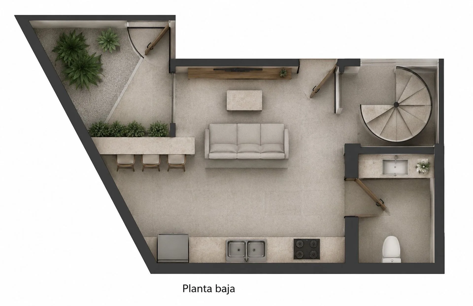 PH 3 amb. en venta en Caball. Norte c/terraza foto 2