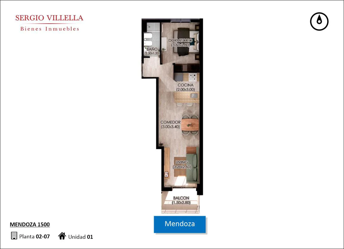 Mendoza 1500 - Departamento en venta un dormitorio - Rosario Centro foto 4