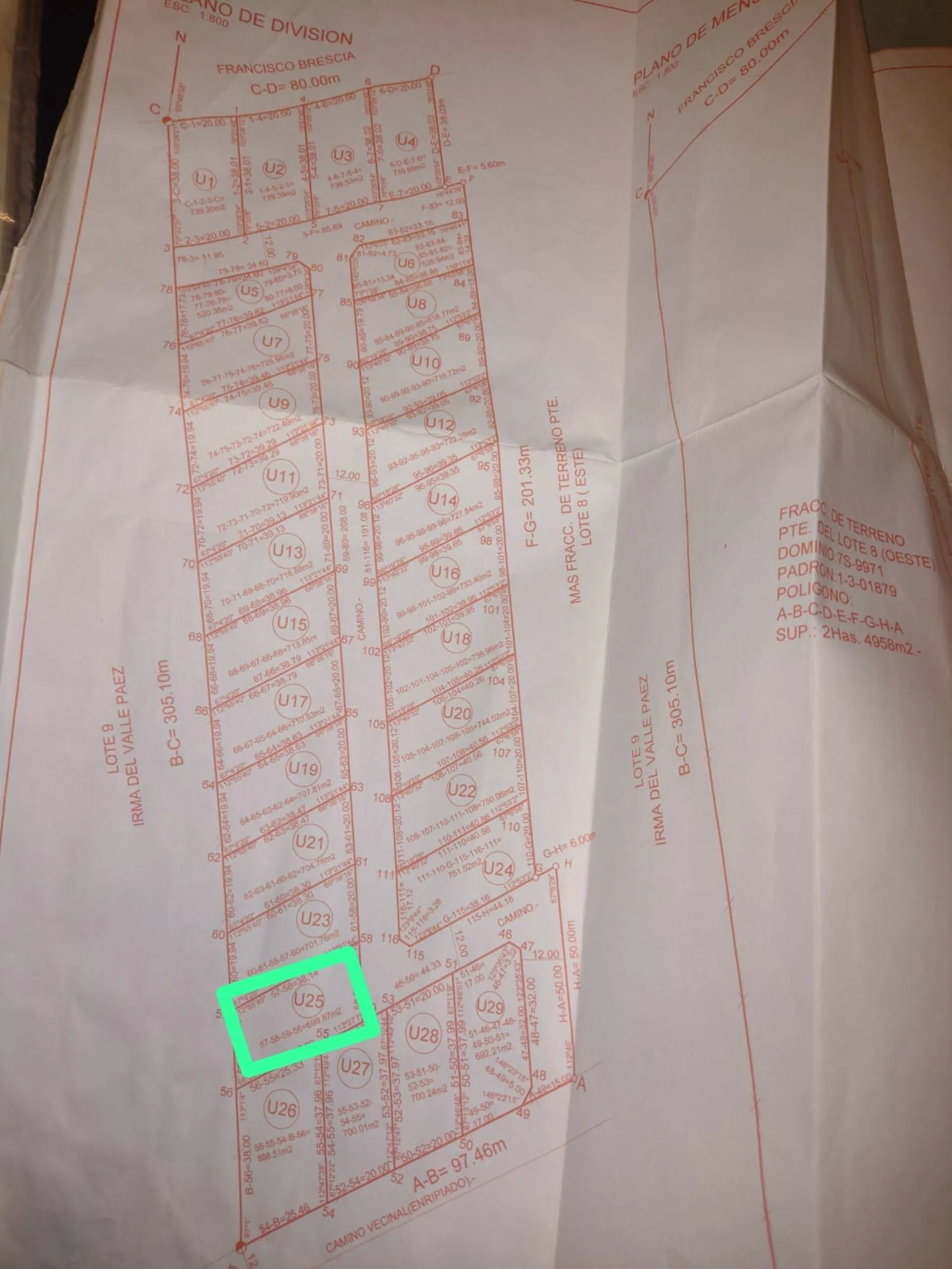 LOTE EN VENTA "U25" - EL CEIBO 2, EL ZANJON - foto 5