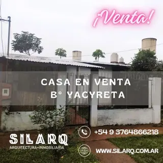 OPORTUNIDAD, CASA DE DOS DORMITORIOS EN VENTA, BARRIO YACYRETA foto 1