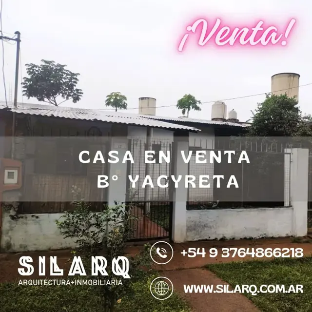 OPORTUNIDAD, CASA DE DOS DORMITORIOS EN VENTA, BARRIO YACYRETA