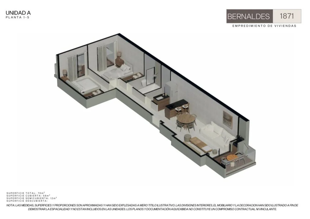 VENTA DEPTO 3 AMBIENTES C/BALCON - MONTE CASTRO foto 2