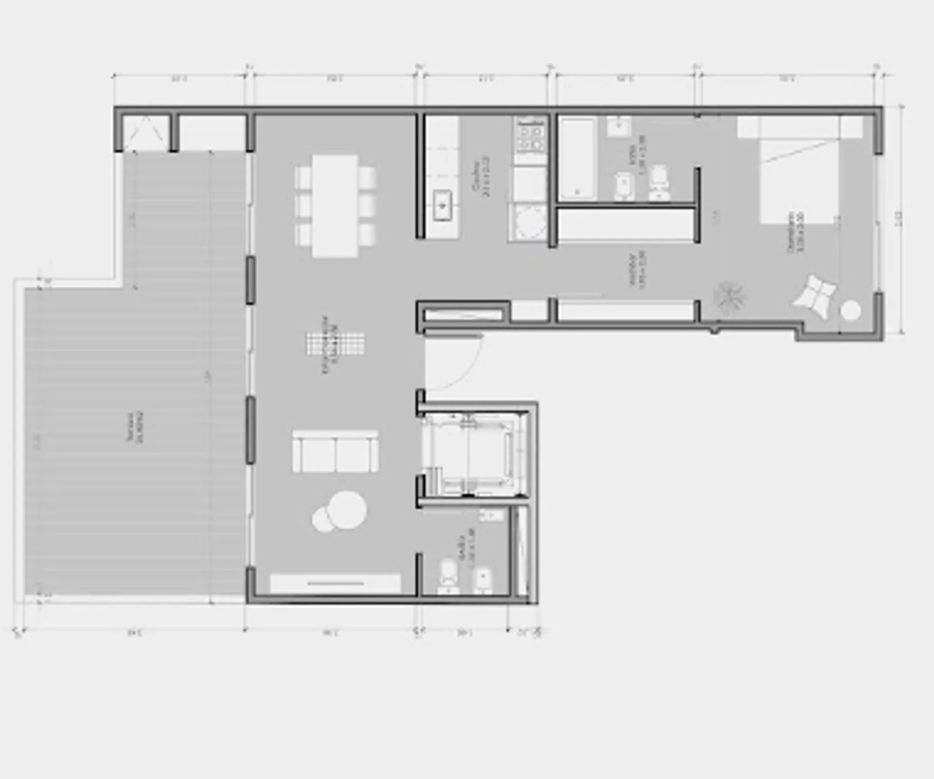 2 AMB A ESTRENAR CON TERRAZA PROPIA EN RECOLETA foto 5