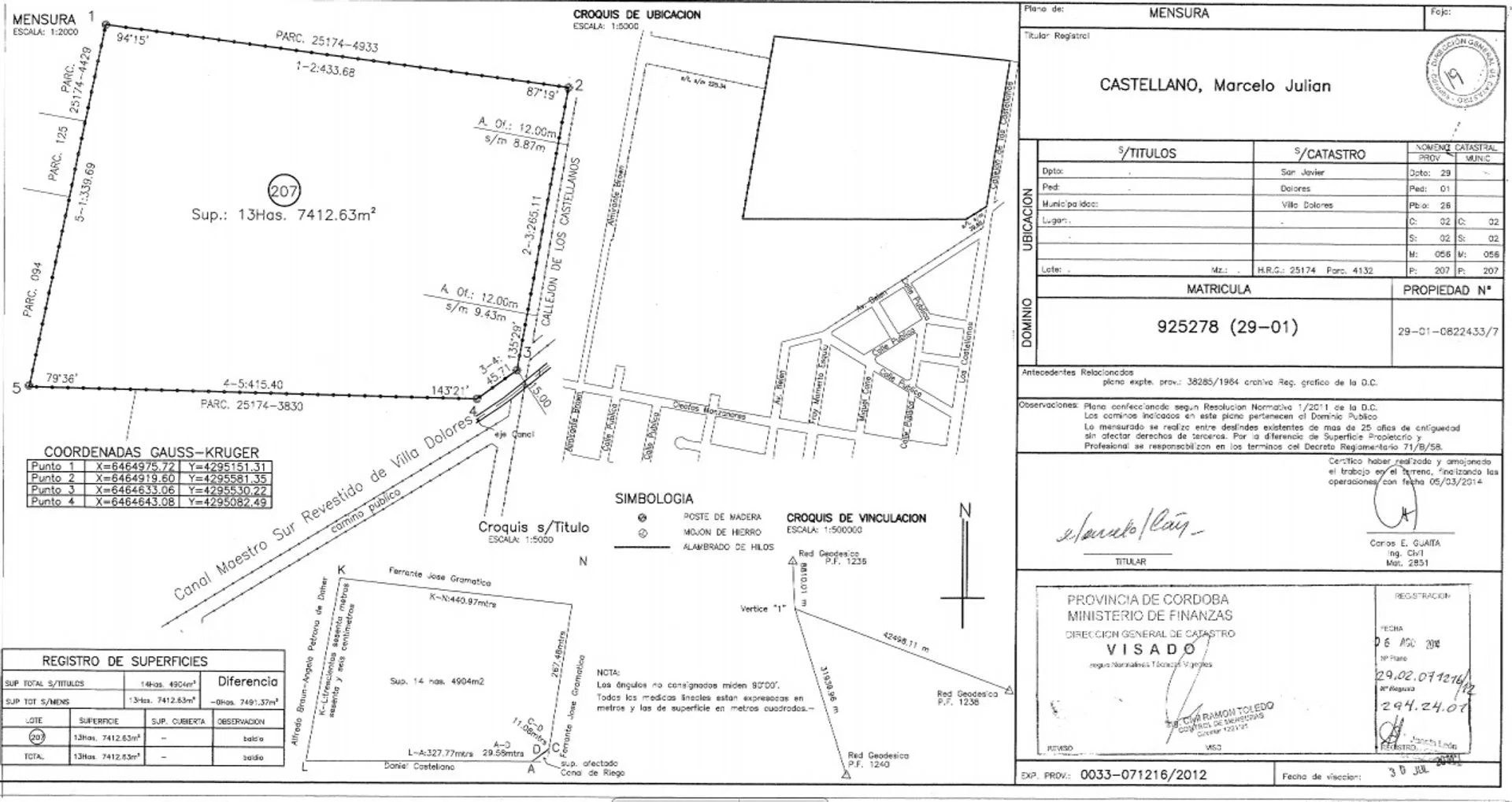 VENTA LOTE 14 HECTAREAS - VILLA DOLORES foto 4