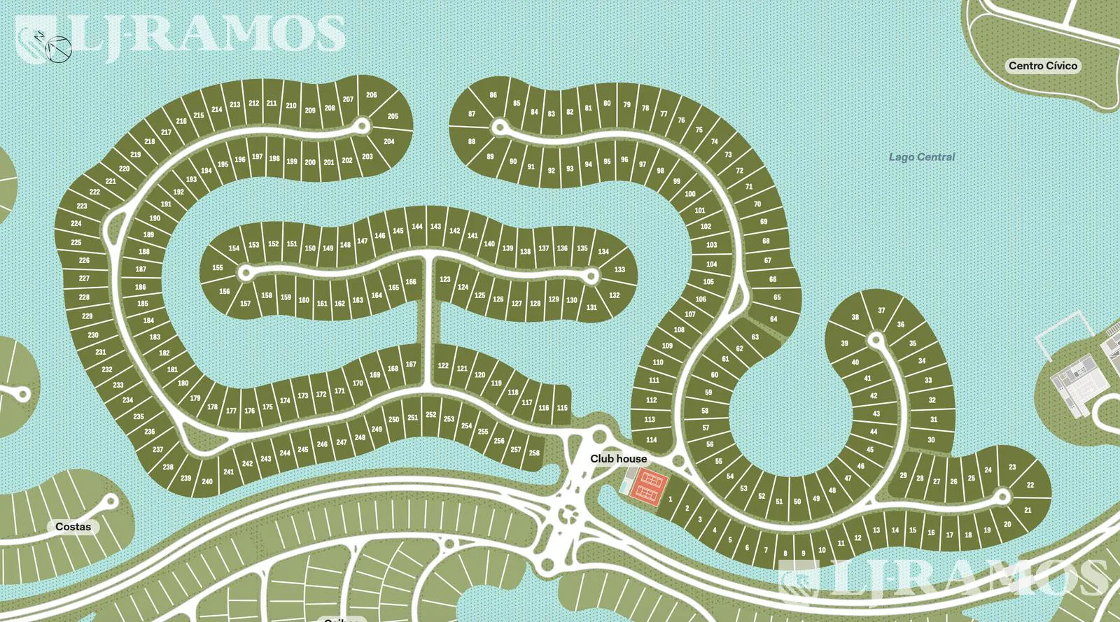 EXCELENTE LOTE AL LAGO EN EL BARRIO MARINAS DE PUERTOS DEL LAGO CENTRAL. ORIENTACION ESTE. foto 3
