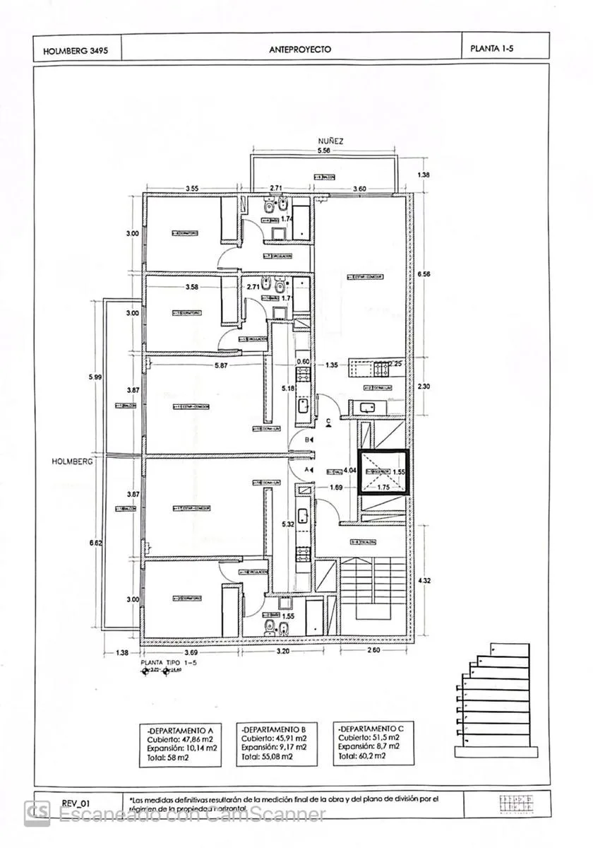 Departamento 2 ambientes en venta - Holmberg 3495 2B, Saavedra foto 2
