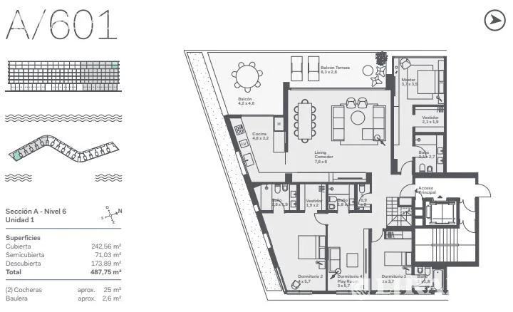 Departamento en venta de 5 ambientes a la laguna central en Nordelta foto 4