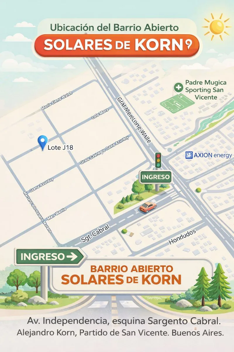 Venta lote 250 m2 en "Solares de Korn" s/ expensas foto 3