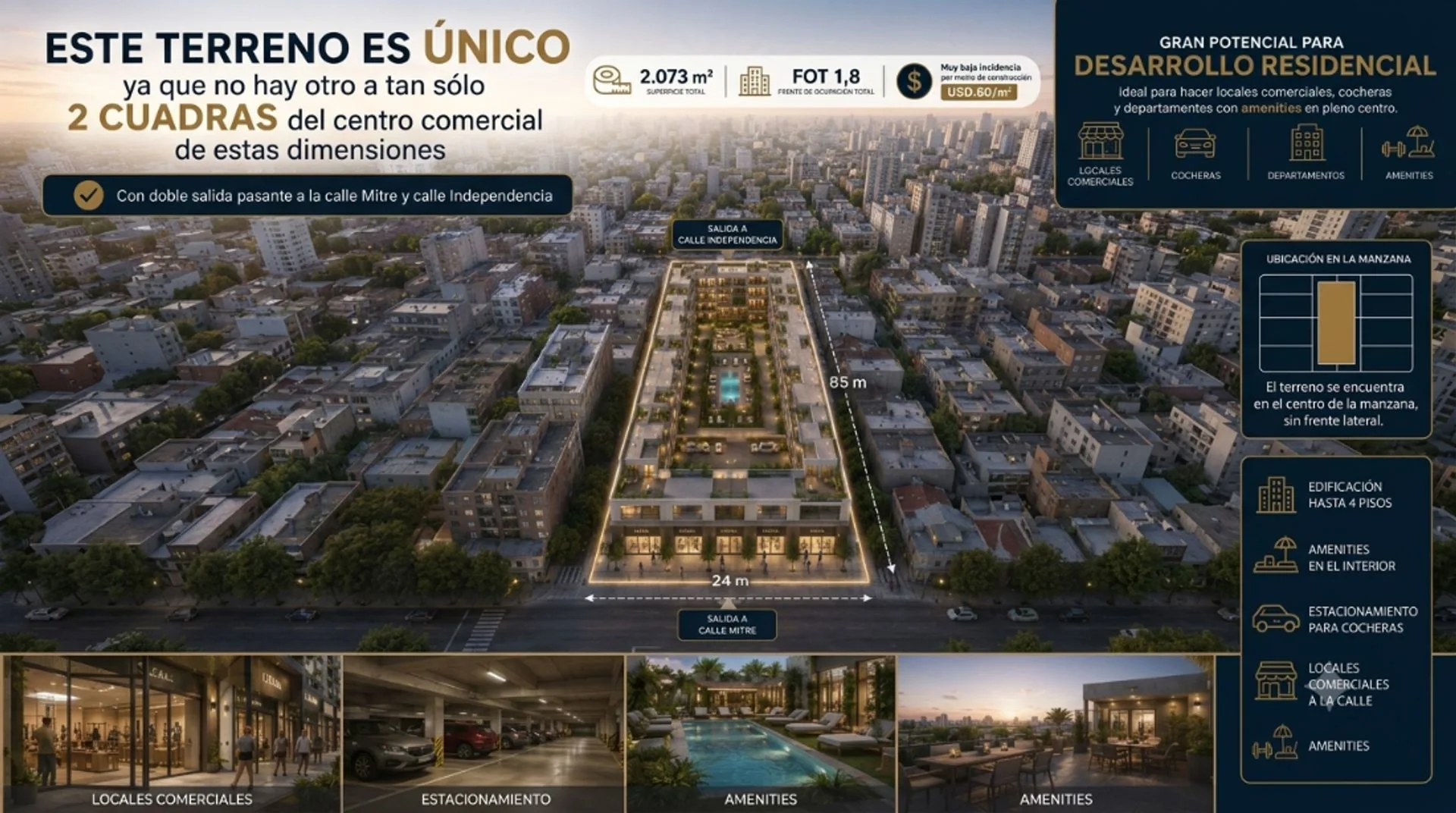 TERRENO EN VENTA EN CAÑUELAS CENTRO de 2.073 m². foto 5