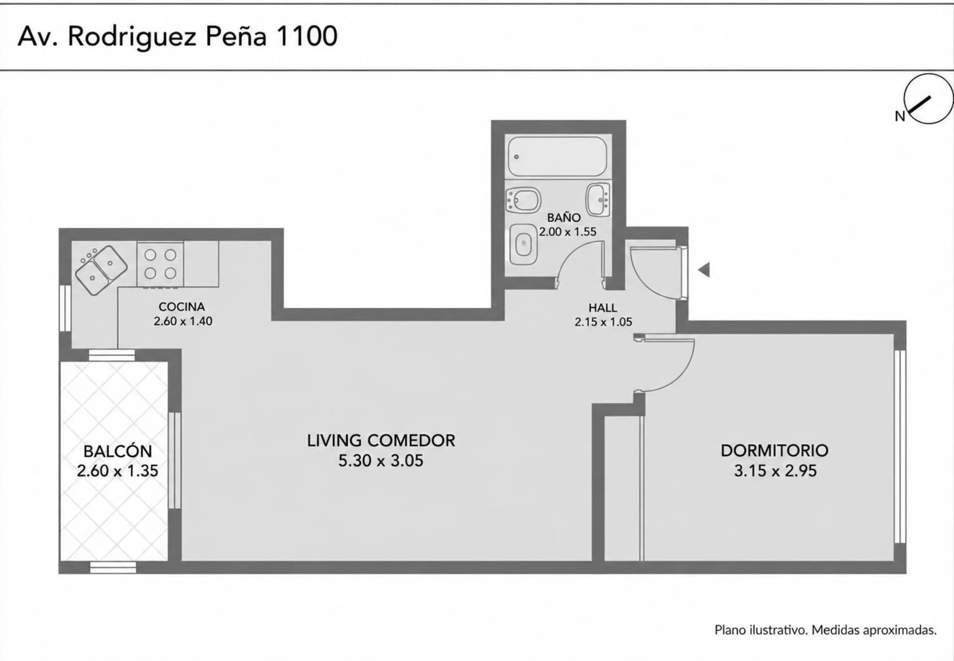 Venta departamento Santos Lugares balcón luminoso foto 4