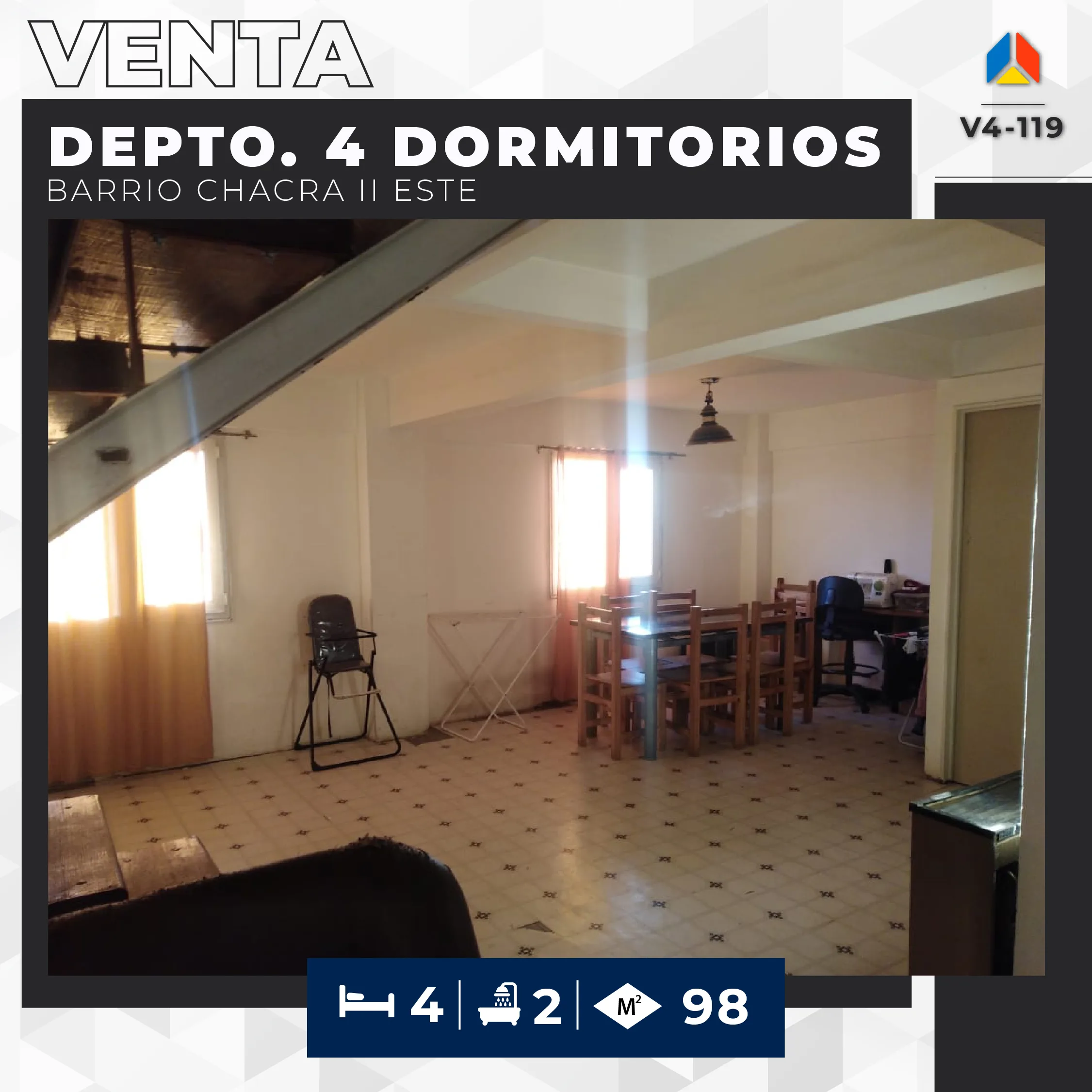 Departamento 4 dormitorios – Barrio Chacra II Este foto 2