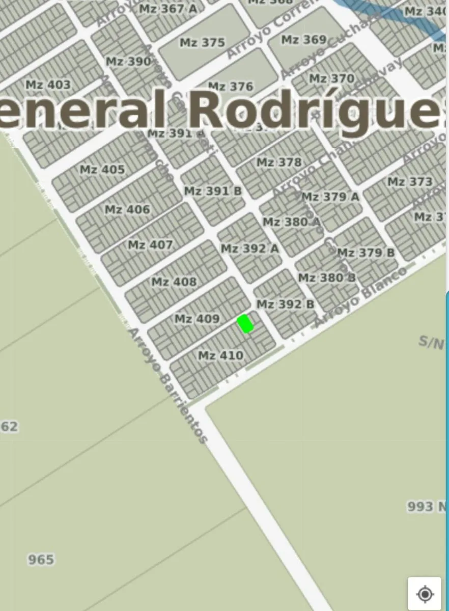 TERRENO LOTE BARRIO MARABO GRAL RODRIGUEZ foto 4