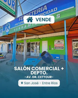 Propiedad Comercial en Venta. Av. Cettour, San José . 298 m2 Cubiertos .Local + Departamento . Inversión Segura foto 1