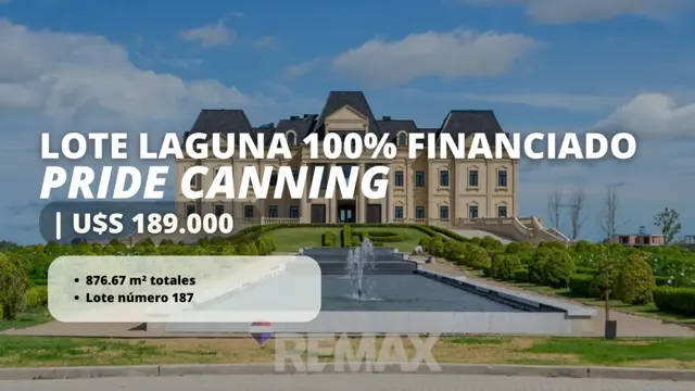 LOTE EN PRIDE LAGUNA CANNING FINANCIACION PERMUTA