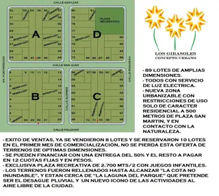 LOTEO "LOS GIRASOLES" CONCEPTO URBANO. foto 1