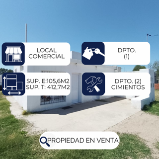 ATENCIÓN/ PROPIEDAD EN VENTA: LOCAL COMERCIAL + DPTO N°1 foto 2