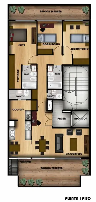 Villa Crespo 4 Ambientes C/dep y Balcon Aterrazado C/parrila Ind + Amenities foto 5