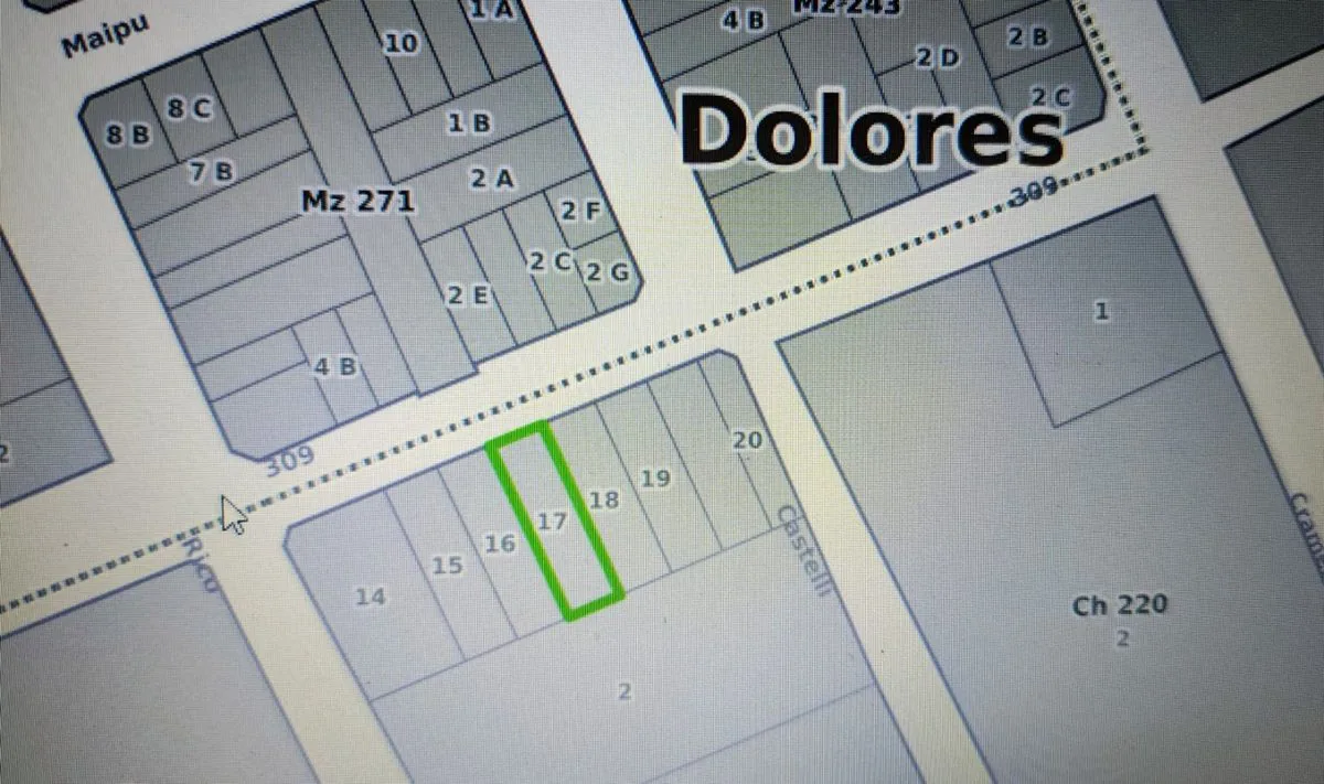 LOTE EN VENTA EN DOLORES 534 M2 foto 2