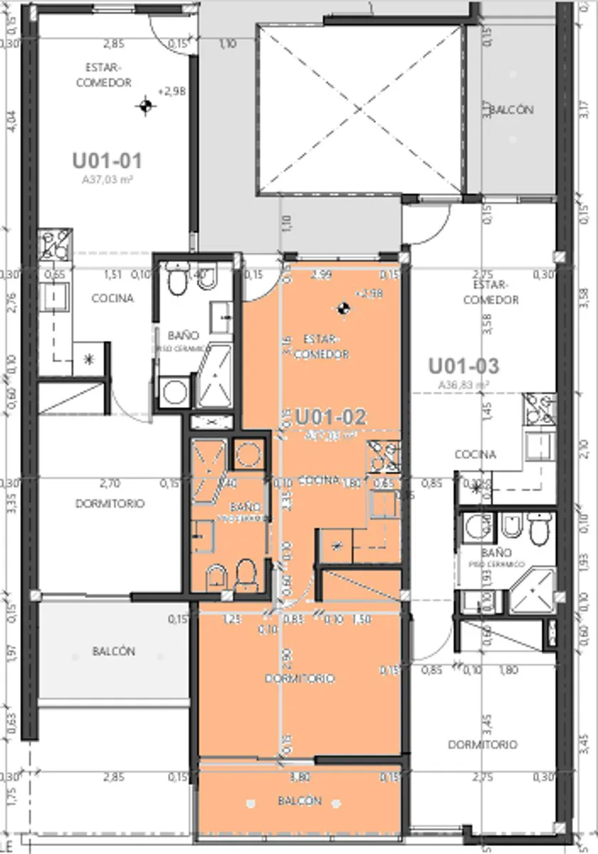 DEPTO EN VENTA 1 DORMITORIO Y BALCÓN, PISO 1 - 02 foto 2