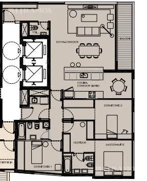 Departamento en venta de 3 dormitorios en Boulevard Ceviño en Palermo foto 5