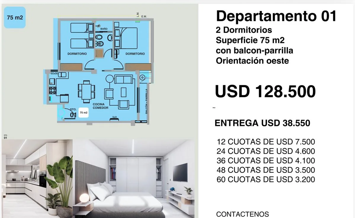 Departamento en venta 2 Dormitorios- Allen foto 2