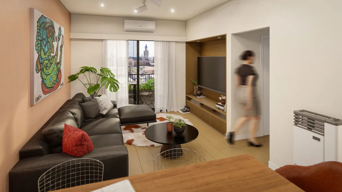 VENTA DPTO 1 DORMITORIO EDIFICIO URQUIZA PISO 9B foto 3