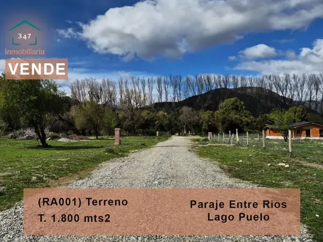 LAGO PUELO (Paraje Entre Rios) Terreno de 1.800 mt² Loteo "Las Pitras"