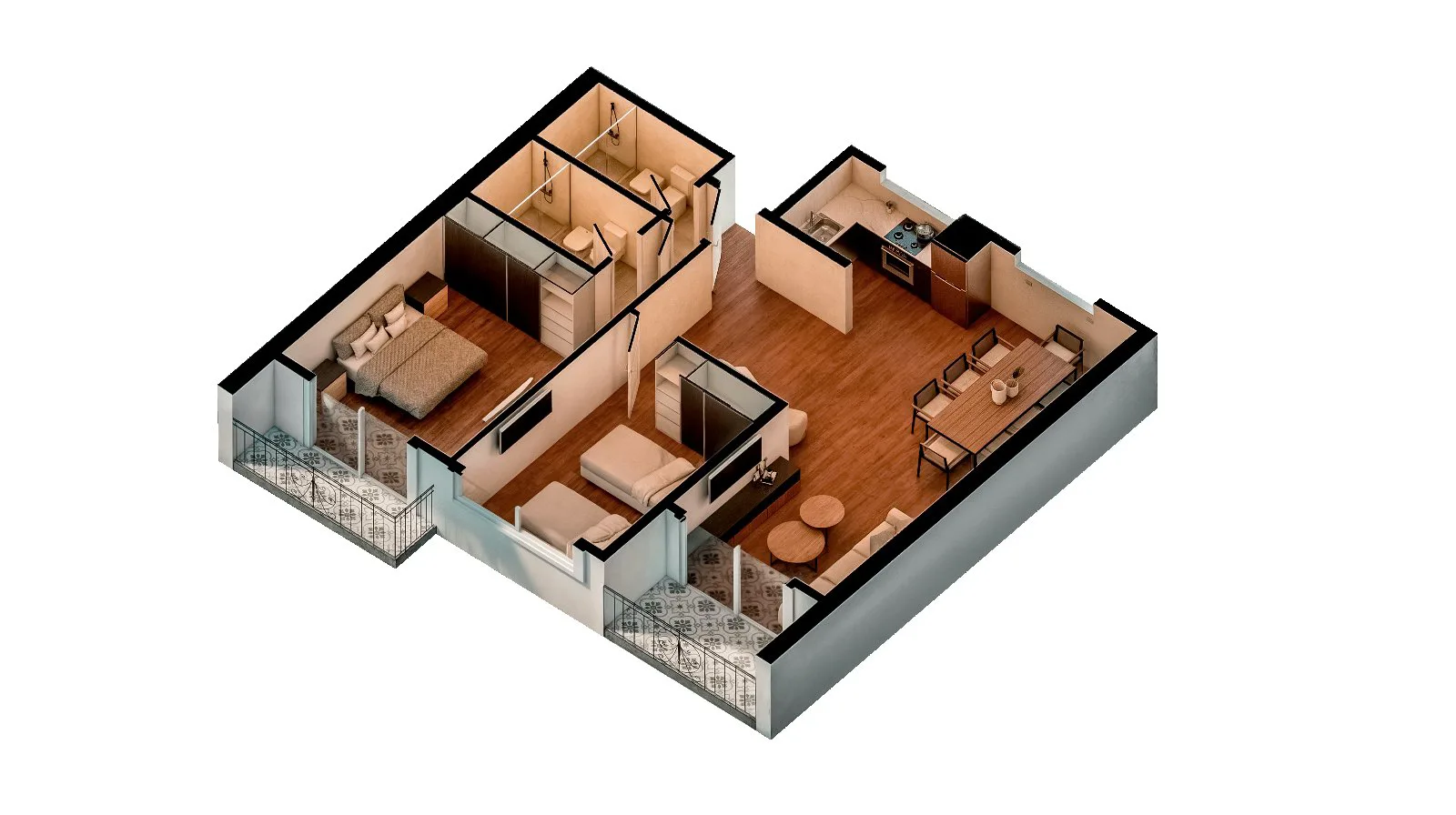 DPTOS DE 2 y 3 AMBIENTES EN VENTA EN POZO - HARMONY IV - MUÑIZ - FINANCIADO foto 3