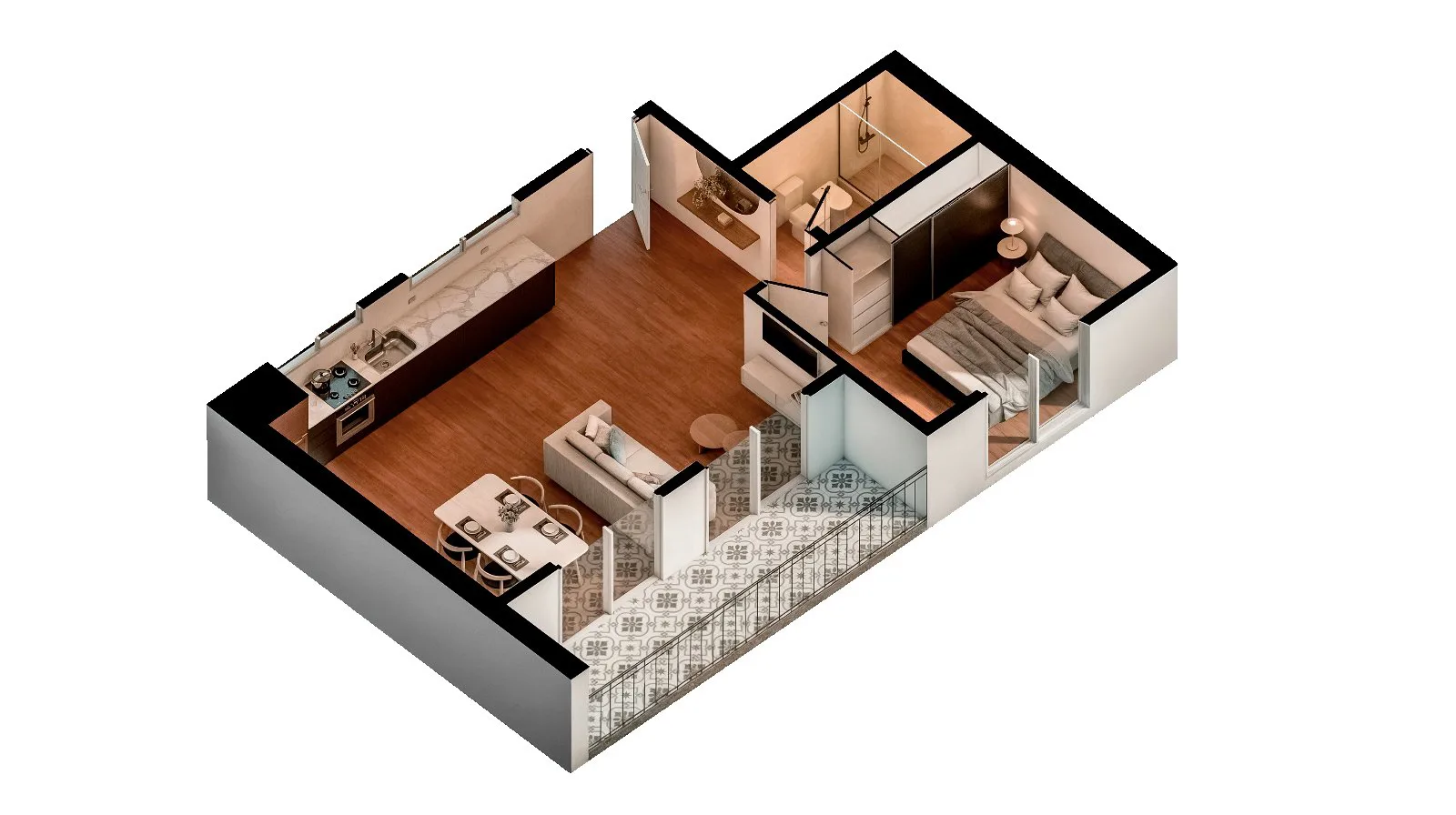DPTOS DE 2 y 3 AMBIENTES EN VENTA EN POZO - HARMONY IV - MUÑIZ - FINANCIADO foto 4