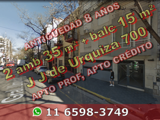 Departamento en Venta en San Cristóbal 2 ambientes 35 m2 + balcón 15 m2 – Justo José de Urquiza 700 foto 1