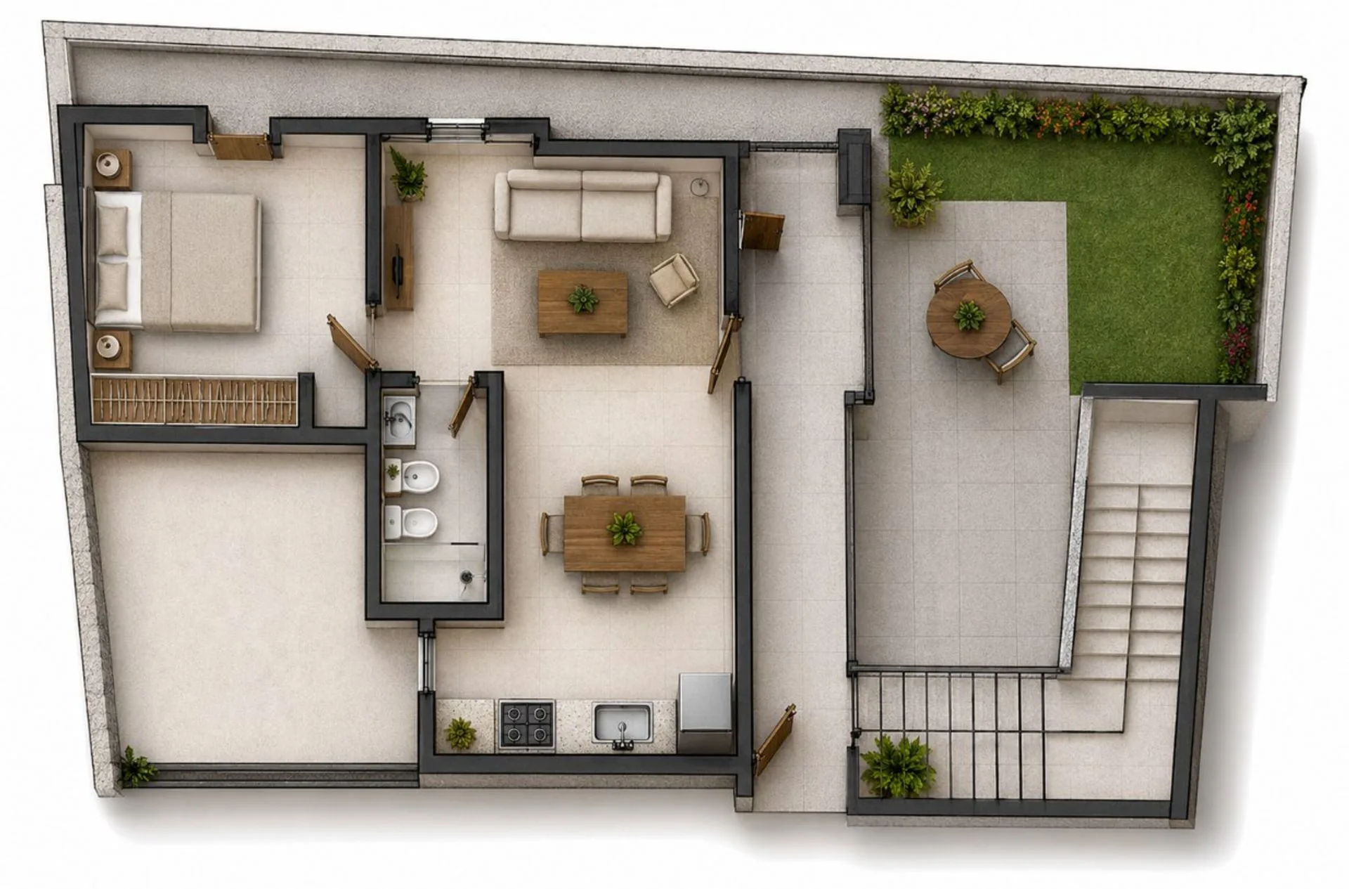 DEPTO EN VENTA DE 1 DORMITORIO A METROS DE BV.